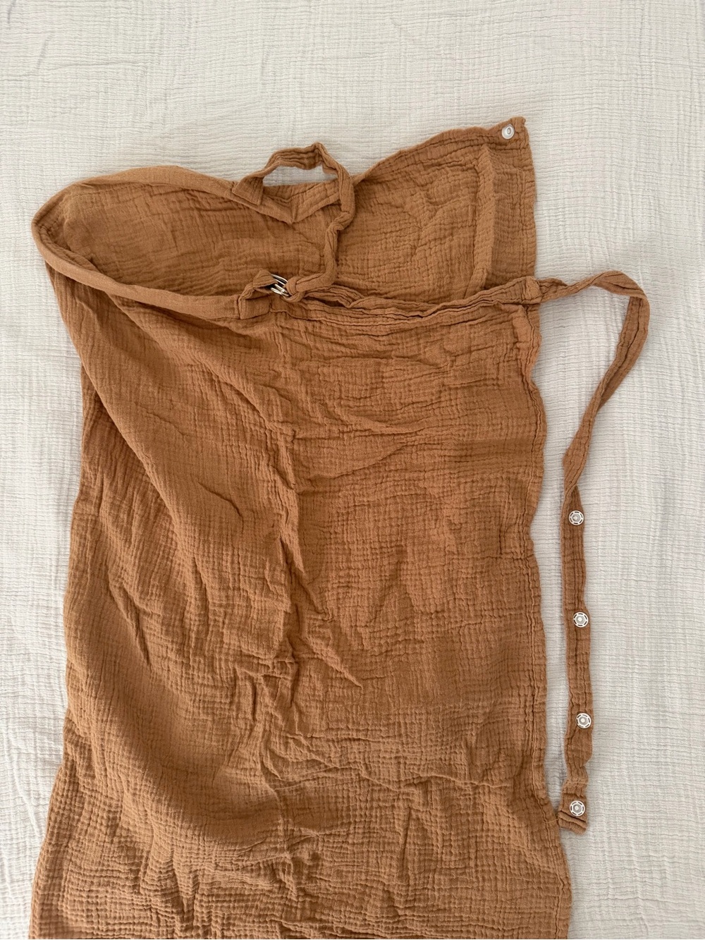 Nursing Cover - tan, muslin